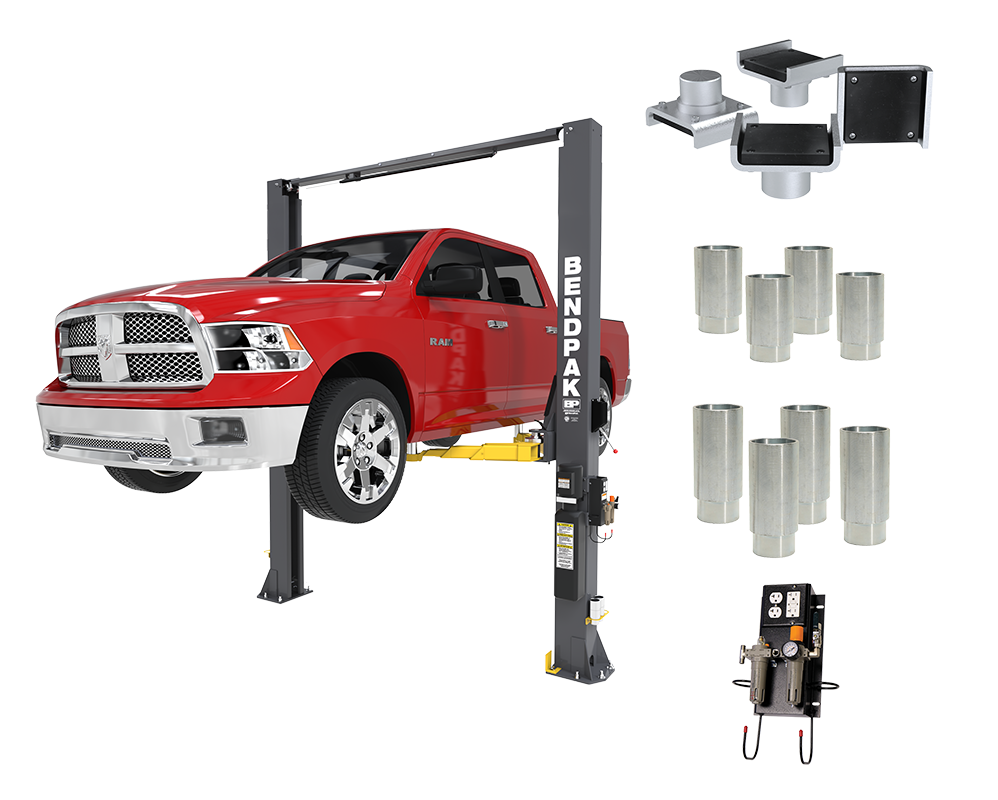 BendPak 10APX Pro Series Two Post Car Lift – 10,000-Lb Capacity – High Rise