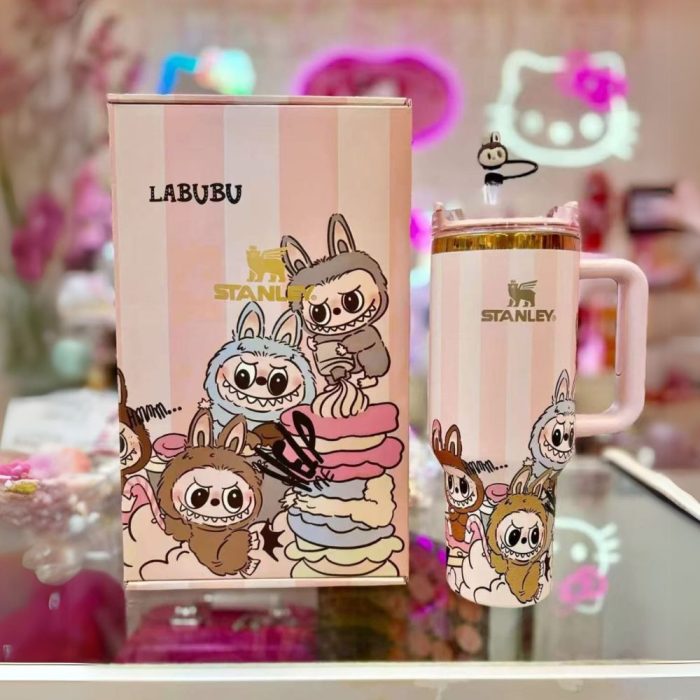 Stanley x Labubu Pink & Gold Limited Edition 40 oz Tumbler