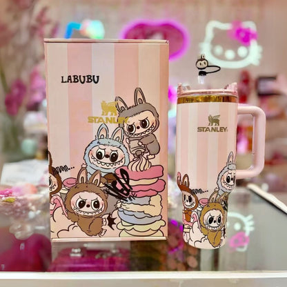 Stanley x Labubu Pink & Gold Limited Edition 40 oz Tumbler