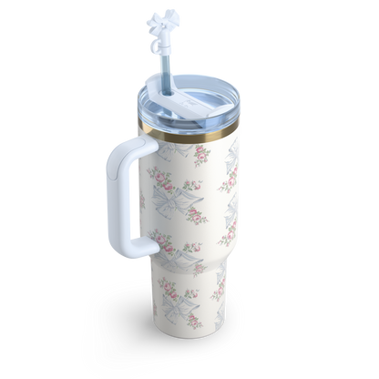 Stanley Quencher Tumbler – LoveShackFancy Holiday Style – 40oz / 1.18L