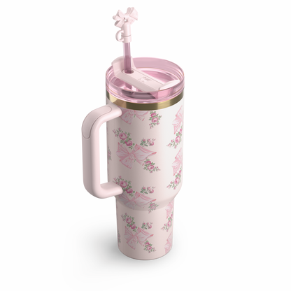 Stanley Quencher Tumbler – LoveShackFancy Holiday Style – 40oz / 1.18L