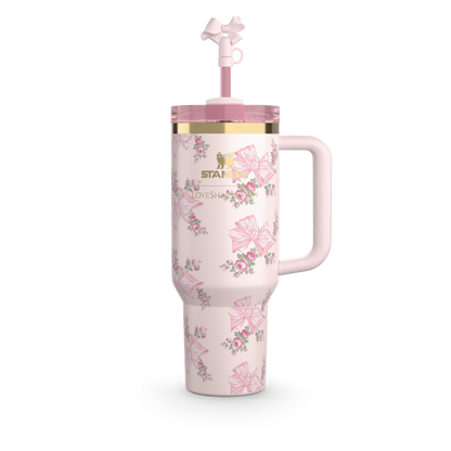 Stanley Quencher Tumbler – LoveShackFancy Holiday Style – 40oz / 1.18L