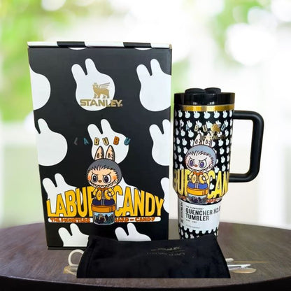 Stanley x Labubu Black & Gold Limited Edition 40 oz Tumbler
