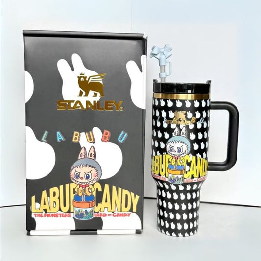 Stanley x Labubu Black & Gold Limited Edition 40 oz Tumbler