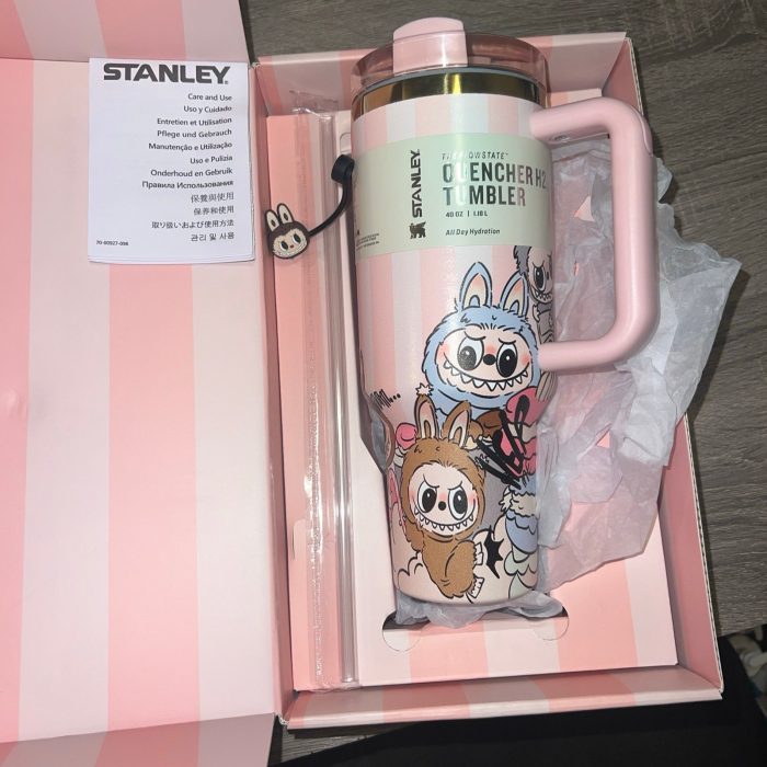 Stanley x Labubu Pink & Gold Limited Edition 40 oz Tumbler
