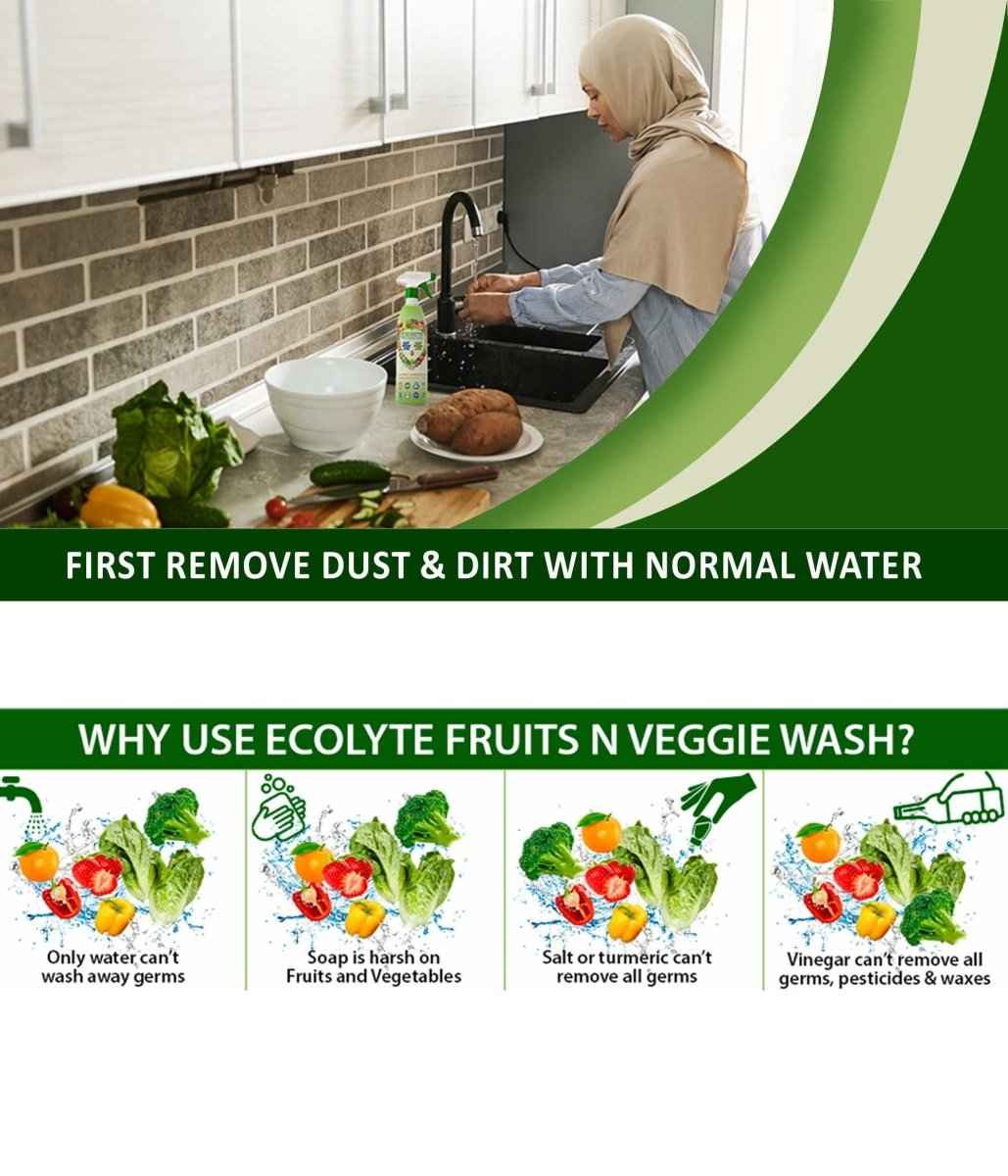 Fruits & Vegetables Disinfectant for Safe, Clean Produce and Enhanced Freshness