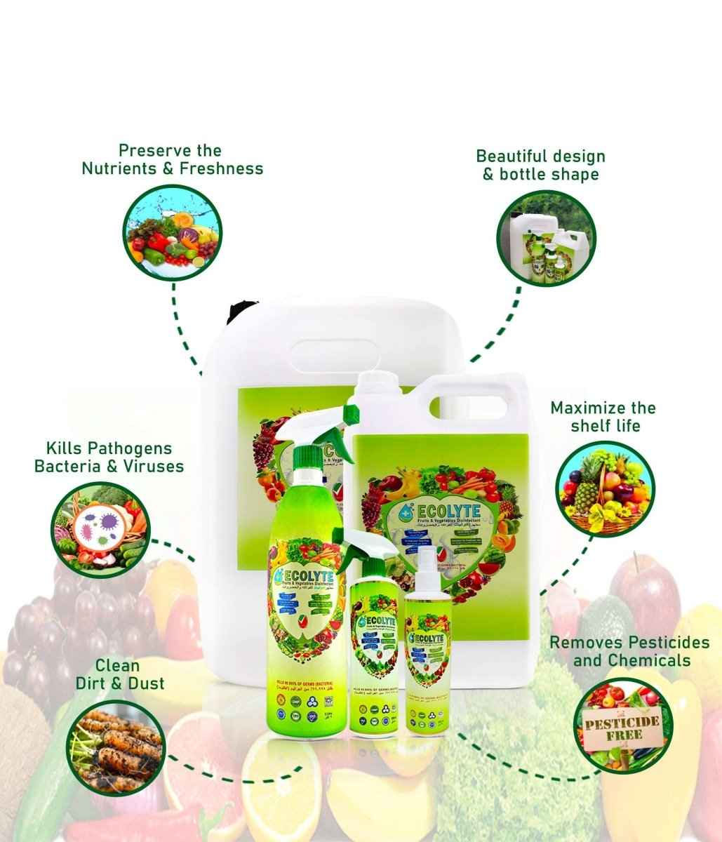 Fruits & Vegetables Disinfectant for Safe, Clean Produce and Enhanced Freshness