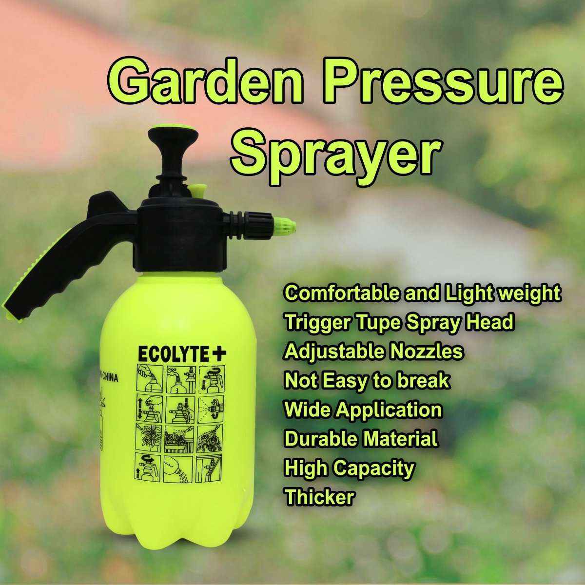 Garden Hand Pressure Sprayer - 2 Liter for Efficient Plant Care