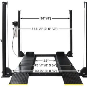 Atlas Apex 8 8,000 lb 4-Post Lift Car