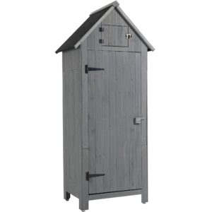 Outdoor Storage Cabinet Tool Shed Wooden Garden Shed